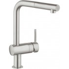 GROHE MINTA  ΜΠΑΤΑΡΙΑ ΚΟΥΖΙΝΑΣ ΜΕ ΑΠΟΣΠΩΜΕΝΟ ΝΤΟΥΖ SUPERSTEEL