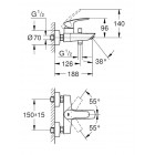 GROHE START ohm ΜΠΑΤΑΡΙΑ ΘΕΡΜΟΜΕΙΚΤΙΚΗ ΜΠΑΝΙΕΡΑΣ