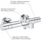 GROHE GET GROHTHERM 1000 ΜΠΑΤΑΡΙΑ ΜΠΑΝΙΟΥ ΘΕΡΜΟΣΤΑΤΙΚΗ